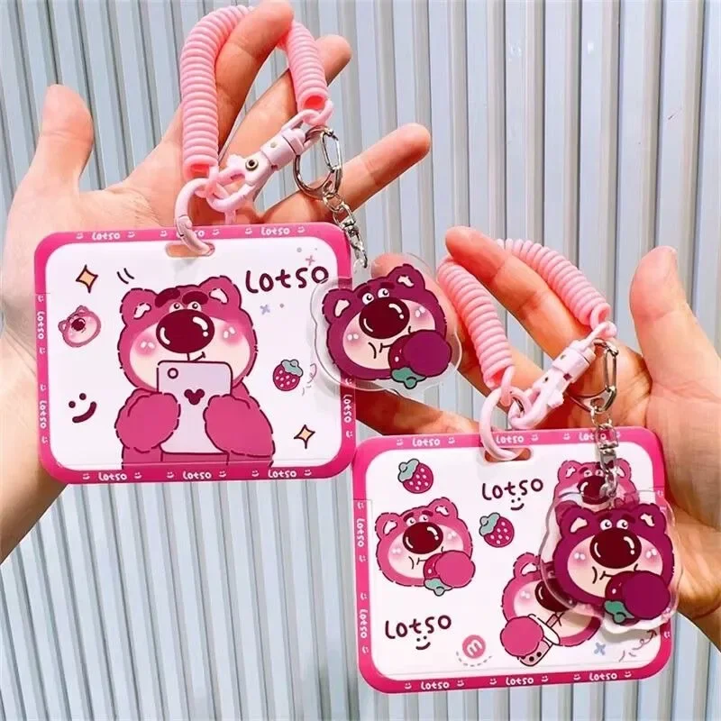 Cartoon Disney series Lotso new student cute, exquisite, fashionable, simple, compact and portable work ID school ID card set