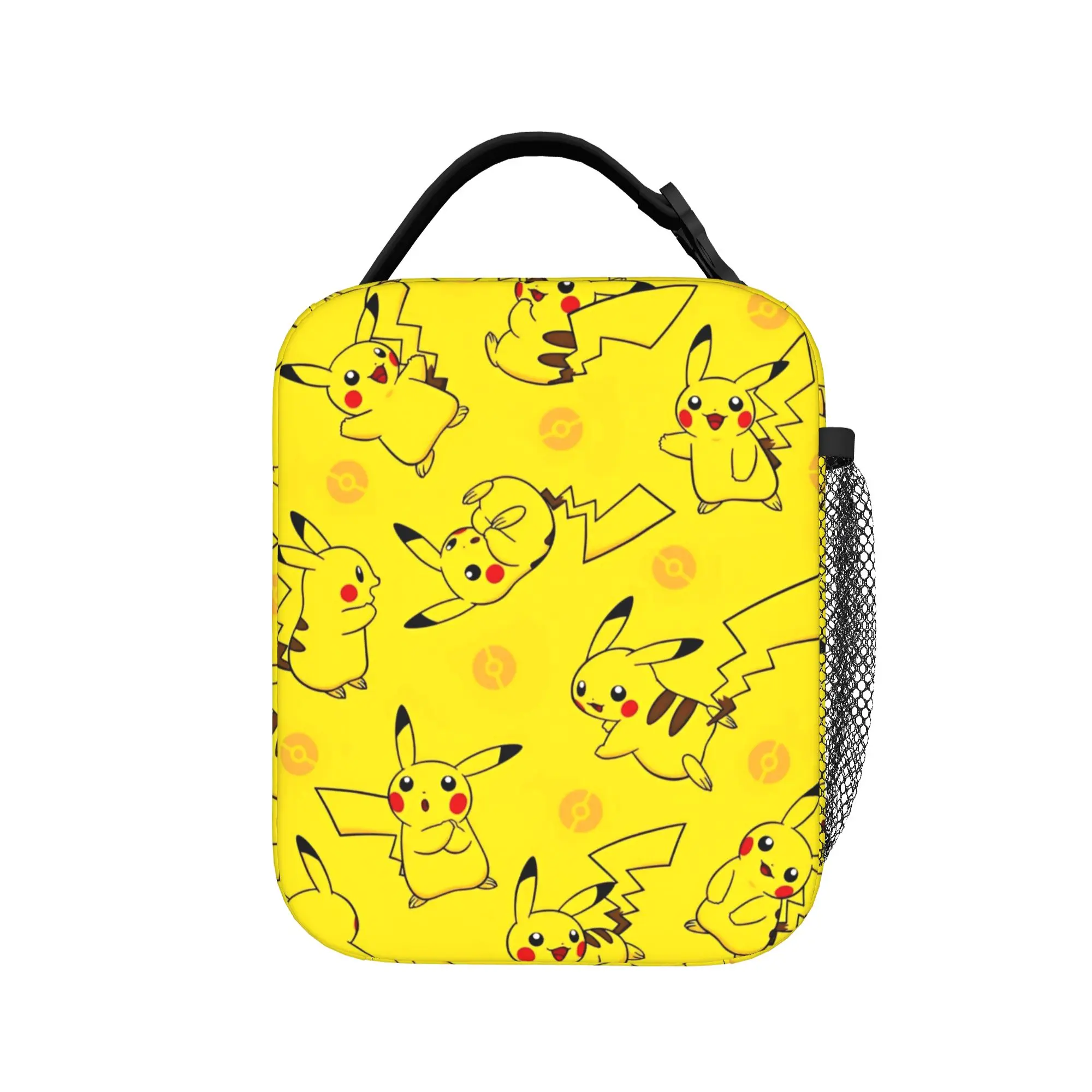 Lindas Bolsas Térmicas para Almuerzo con Diseño de Pokémon, Bolsa Refrigerante, Contenedor para Almuerzo, Lonchera Pokémon, Bolsa Bento, para la Escuela y Picnic
