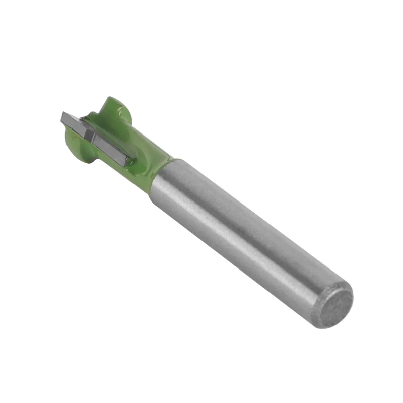 Imagem -03 - Green Keyhole Router Bit para Madeira Haste Carpintaria Fresa Carboneto Cortador Face Mill End Mill mm 6.35 mm