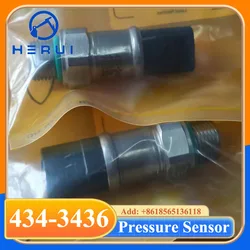 4343436 High Quality 40MPa Pressure Sensor 434-3436 For Excavator E320C E320D E325D E336D E323D