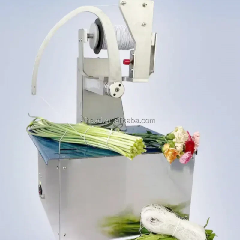 Elastic rope strapping machine/Vegetable non adhesive bundling machine