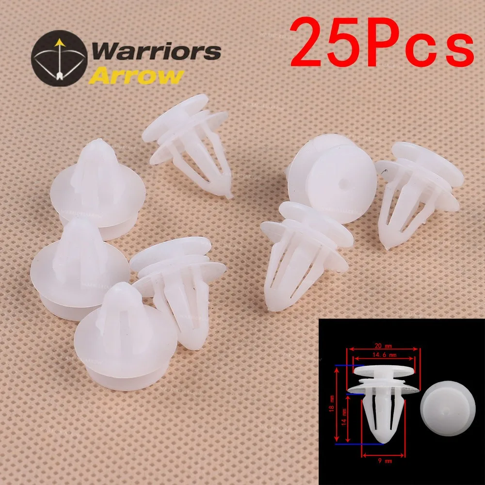 25pcs Door Panel Trim Sealer Clip Retainer 6X0867300A For Transporter 2009-2016 Amarok 2010-2016 For Arosa 1997-2004