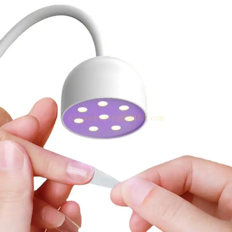 

Manicure Polish Fast Drying UV Light Lamp 360° Bendable Table Lights,UV Gel Curing Light Nail Dryer Portable Nail Dryer Nail Dry