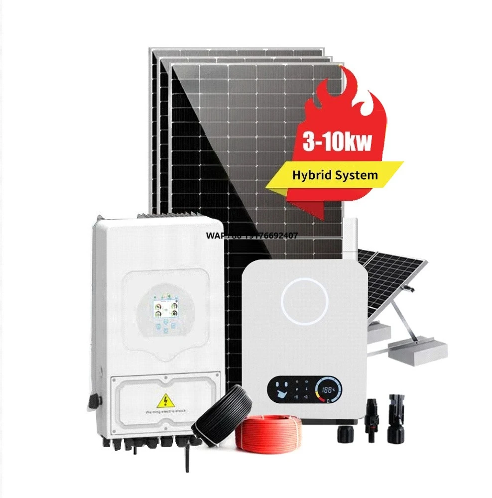1KW 5KW 10KW Complete Solar Kit Off Hybrid on Grid Solar Panel System for Home Solar Energy System