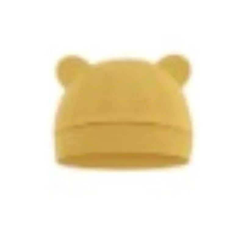 New baby fetal cap spring summer autumn thin cover cap single-layer bear hat