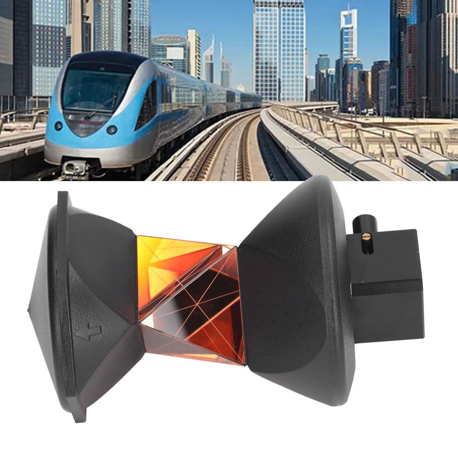 Призма тахеометра 360° °    Призма тахеометра с автоматическим отслеживанием, высокоточная пленочная треугольная призма для GRZ4