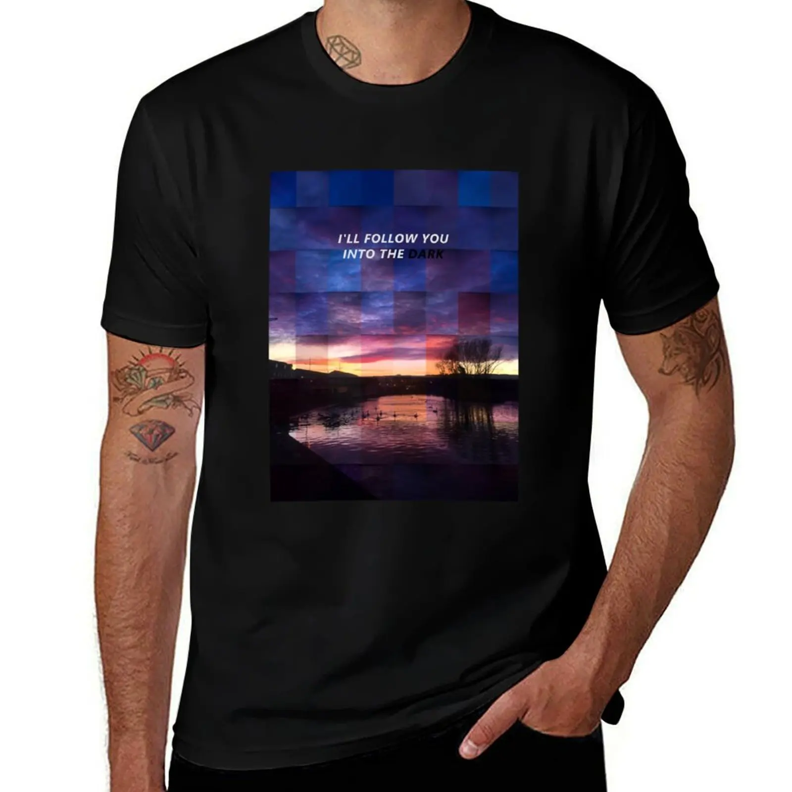 I_ll follow you into the dark T-Shirt Large Size Casual Tee Shirt T-Shirt