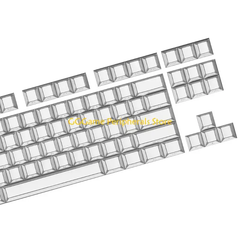 U55B Fold Dye Sub PBT Keycap Set For Mechanical Keyboard 97Keys Original Height