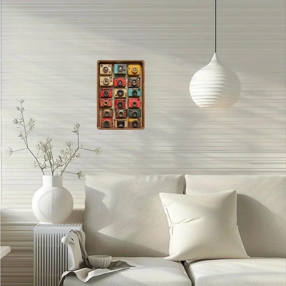 كاميرا Hiasan Dinding Logam، Gaya Vintaj، Sesuaii anak dan Taman، Kalis Cuaca، Kalis Karat، Reka Б Б Б Б Б Б Б БМН