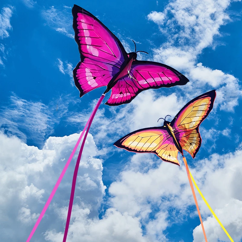 Cometas de mariposa para niños, juguetes voladores, línea de cometas de nailon, fábrica profesional, cometas de viento, paracaídas, windsurf, envío gratis