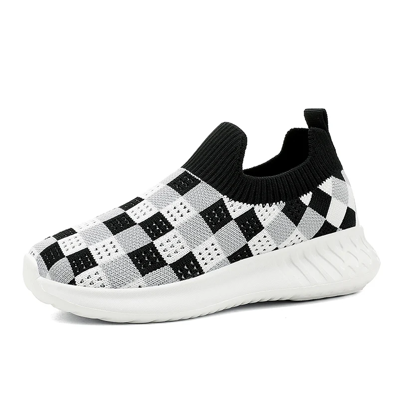 

Детские вязаные кроссовки-носки для мальчиков и девочек: дышащие сетчатые кроссовки с мягкой подошвой для школы и повседневной ходьбы
