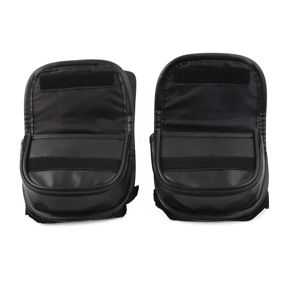 2Pcs For Harley Touring Street Glide Special FLHXS Black Dual Pouches Windshield Bags Motorcycle Accessories