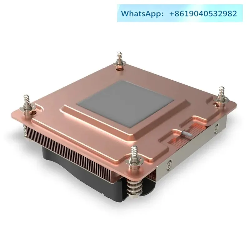 1700-Pin thin 1U server radiator, industrial computer CPU pure copper fan Q7