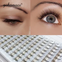 GAHAMACA Premade Volume Fans Short Stem 2d/3d/4d/5d/6d Eyelash Extension Cilios Soft Mink Lashes