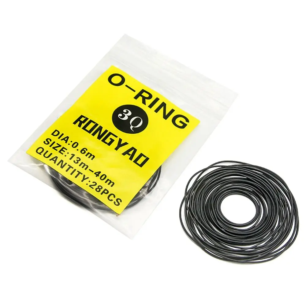 1Pack Durable Waterproof Watch Gaskets 0.5/0.6/0.7/0.8mm Rubber Rubber O-Ring Repair Tools Watch Back Case Rubber for Watchmaker