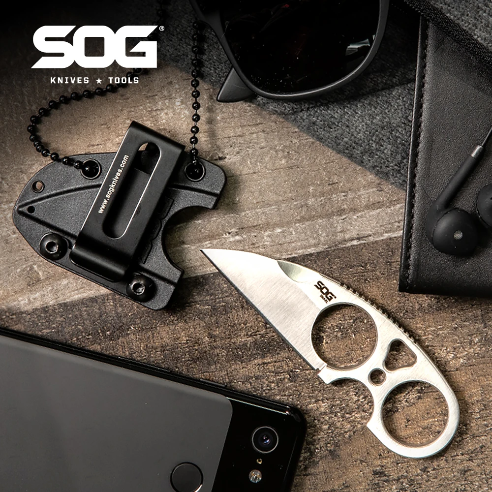 SOG SNARL Professional Knife Mini Pocket Knives EDC Survival Self-defense Hand Tools Outdoor Camping Supplies Cutter-JB01K-CP