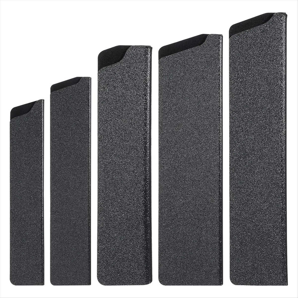 BHBL 5 PCS Knife Guard Set, Universal Blade Covers, Knife Protector Sleeve with Felt-Lined Abs Plastic Sheath
