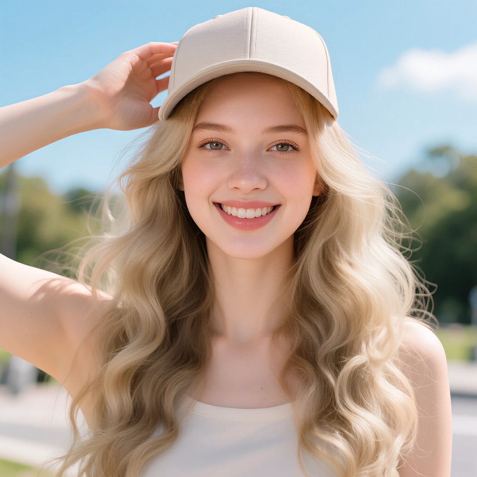 

Бейсбольная кепка, парик с волнистыми волосами, универсальная шляпа из синтетических волос для маскарада, свадьбы, свидания, местная доставка