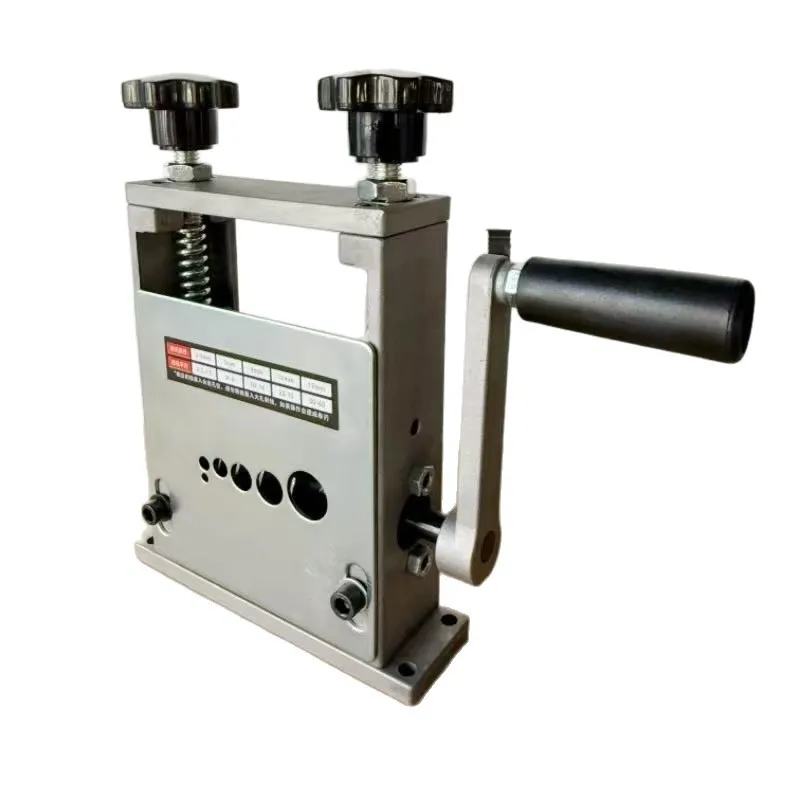 Hand Crank Wire Stripper for Scrap Cable, Support Electric Drill Drive, 5-Blade 6-Hole Multi-cavity Cable Stripping Machine