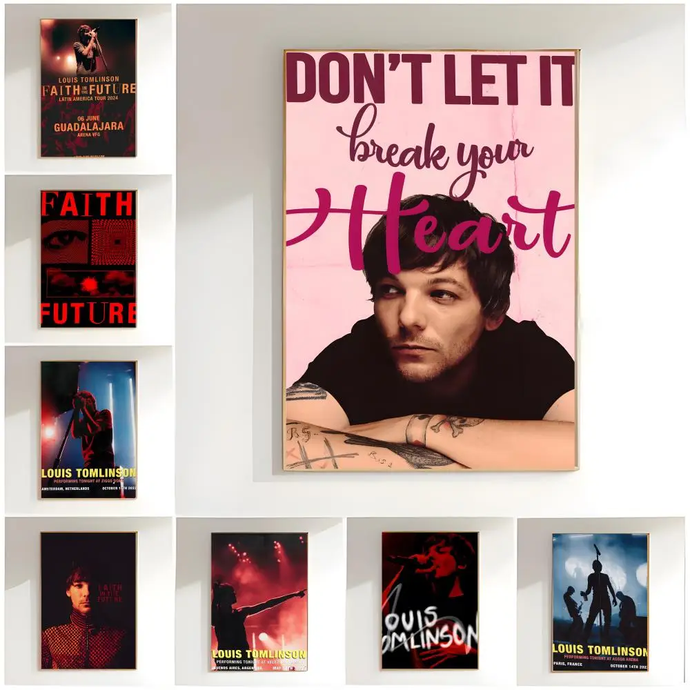 Louis Tomlinson Poster Classic Wall Art  Home Decor  Peel and Stick Unframed