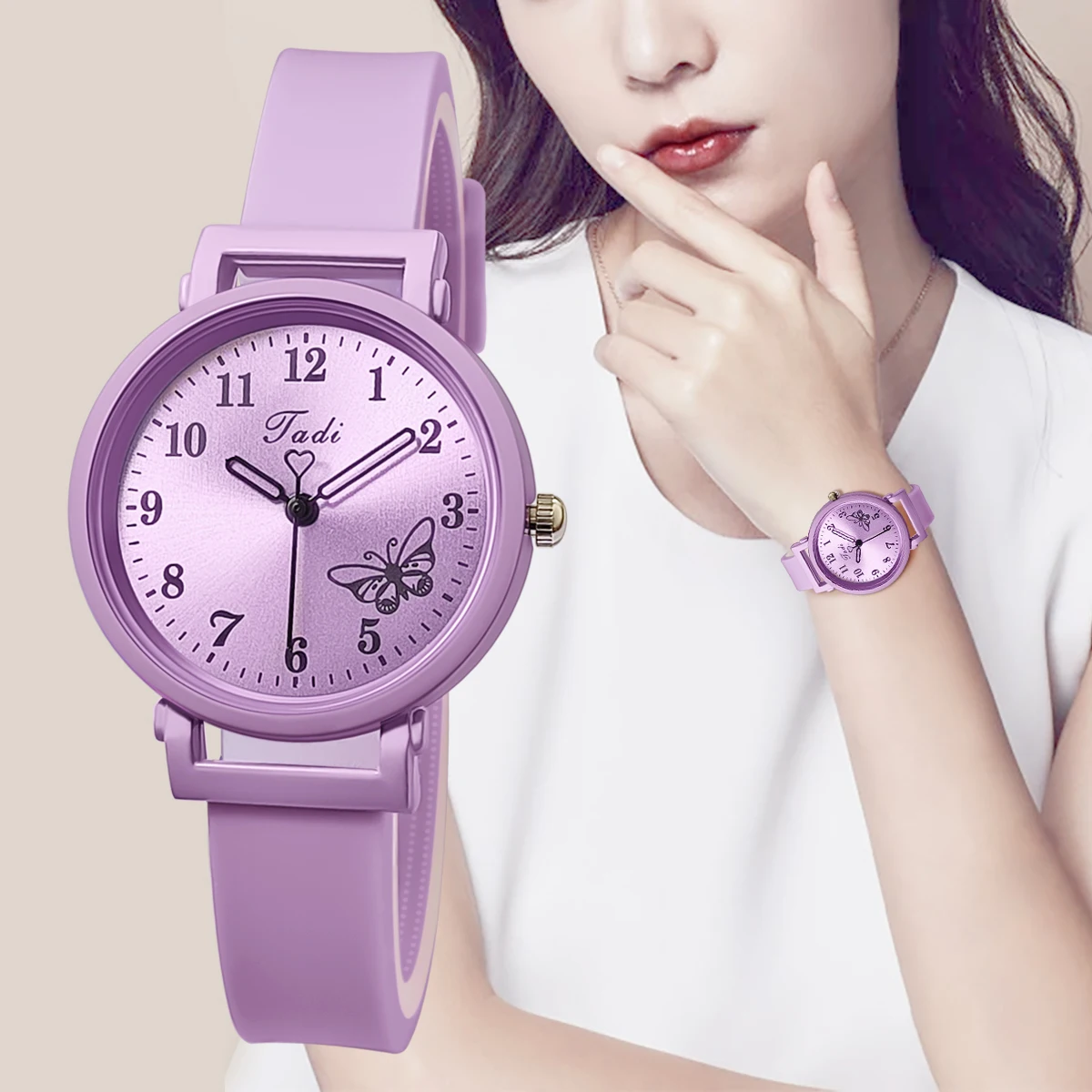 

Casual Women's Silicone Strap Watch Quartz Wristwatches Fashion Female Clock Gift Reloj Mujer Relogios Feminino Waterproof