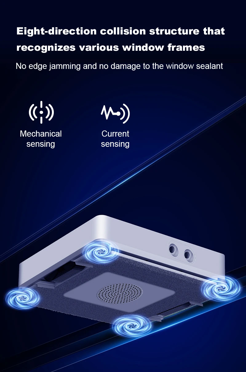 Window Cleaning Robot Liectroux S11, 4-Way Water Spray, 9000PA,Home Glass Floor Wall Tiles Cleaner Robot, Floating Scraping Tech