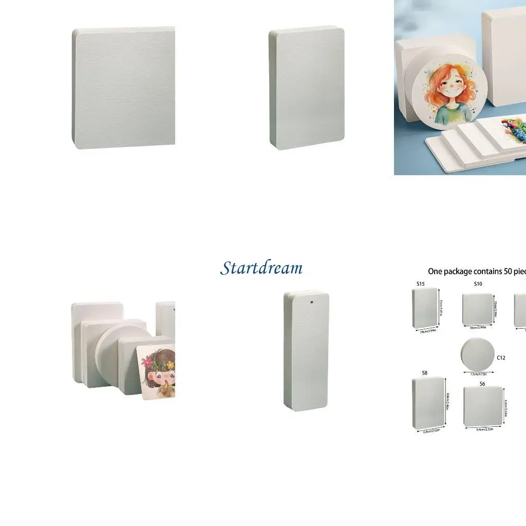 Watercolour Paper 50 Sheets 300GSM Cold-Pressed Lightly Textured White Paper K92C