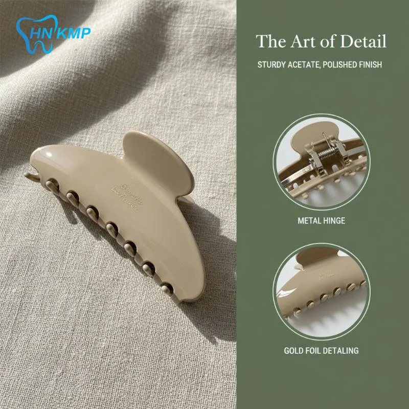 Korean Acetate Large Hair Claw Clip Retro Design for Strong Hold and Style
