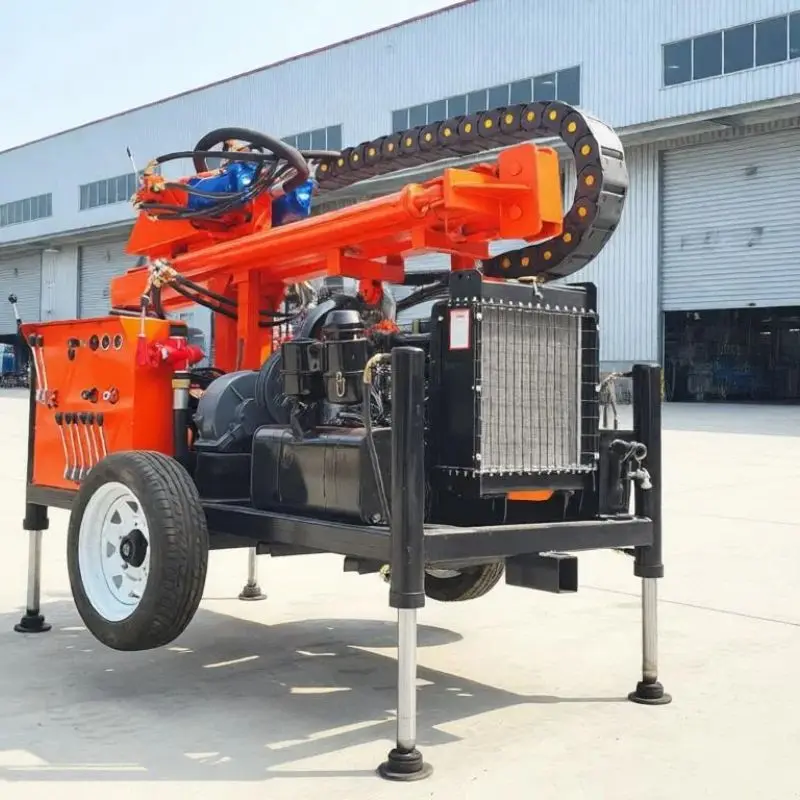 Customized Dual Use Crawler Wheeled Rotary Hydraulic 200M Reliable Accurate Deep Drilling Water Well Drilling Rig Machine