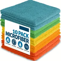 10/5/3pcs Microfiber Cleaning Cloth, Dishwashing Cloth Household Rag Kitchen Bathroom Cleaning Towel Durable Absorbent Towel