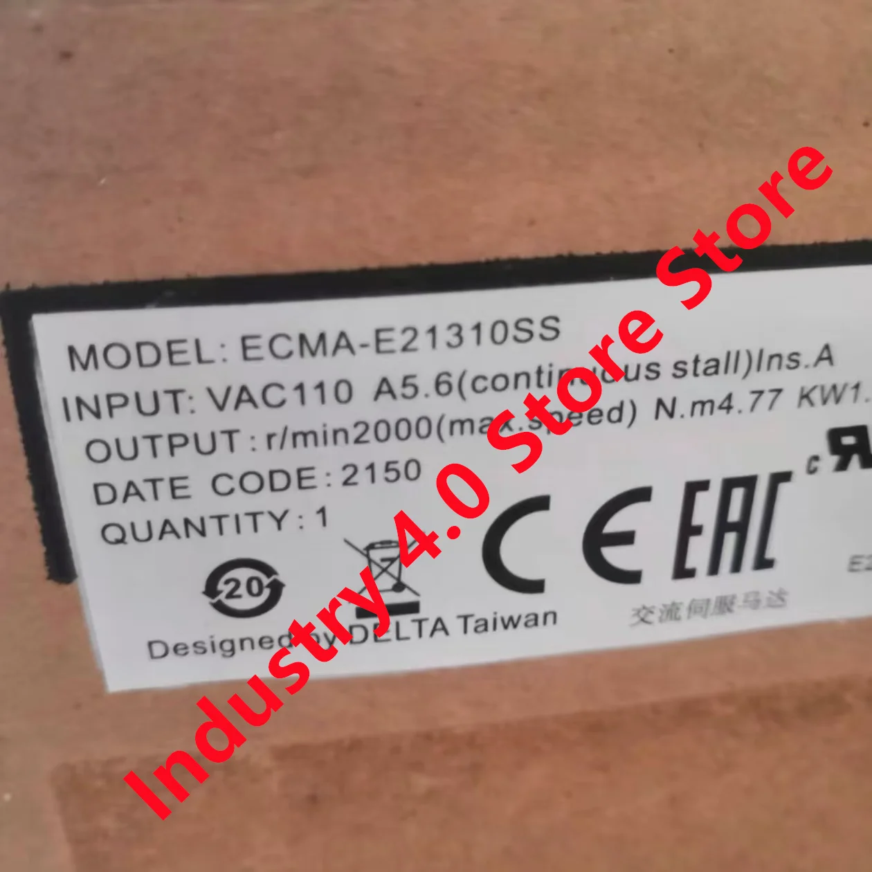 1PCS Nieuwe DELTA ECMA-E21310RS ECMA-E21310SS AC Servomotor