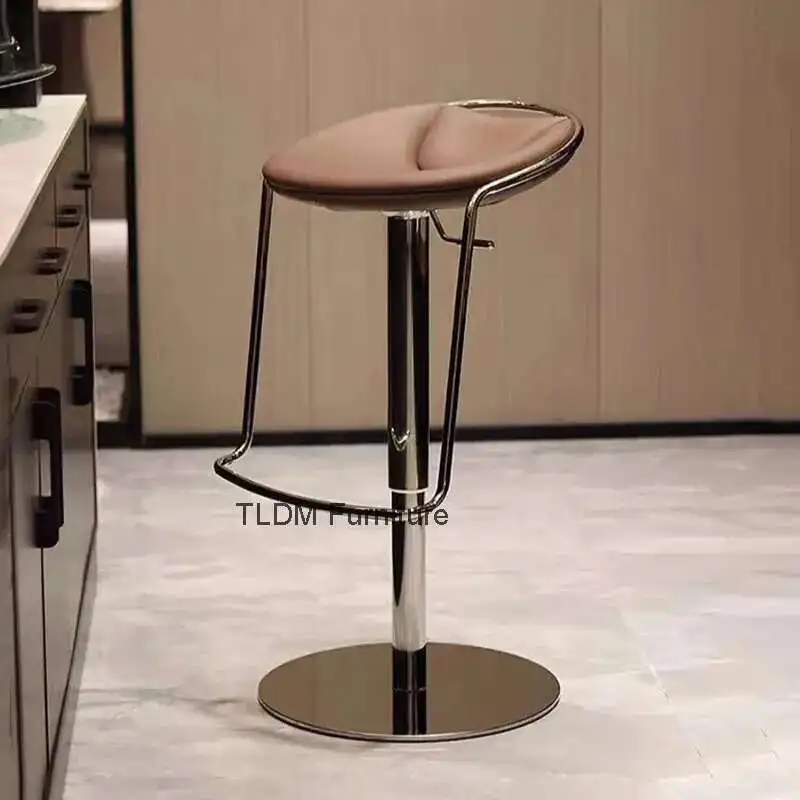 

Retro Luxury Italian Bar Stools Sturdy Industrial Creative Adults Bar Chairs Library Waiting Restaurante Muebles Home Decoration