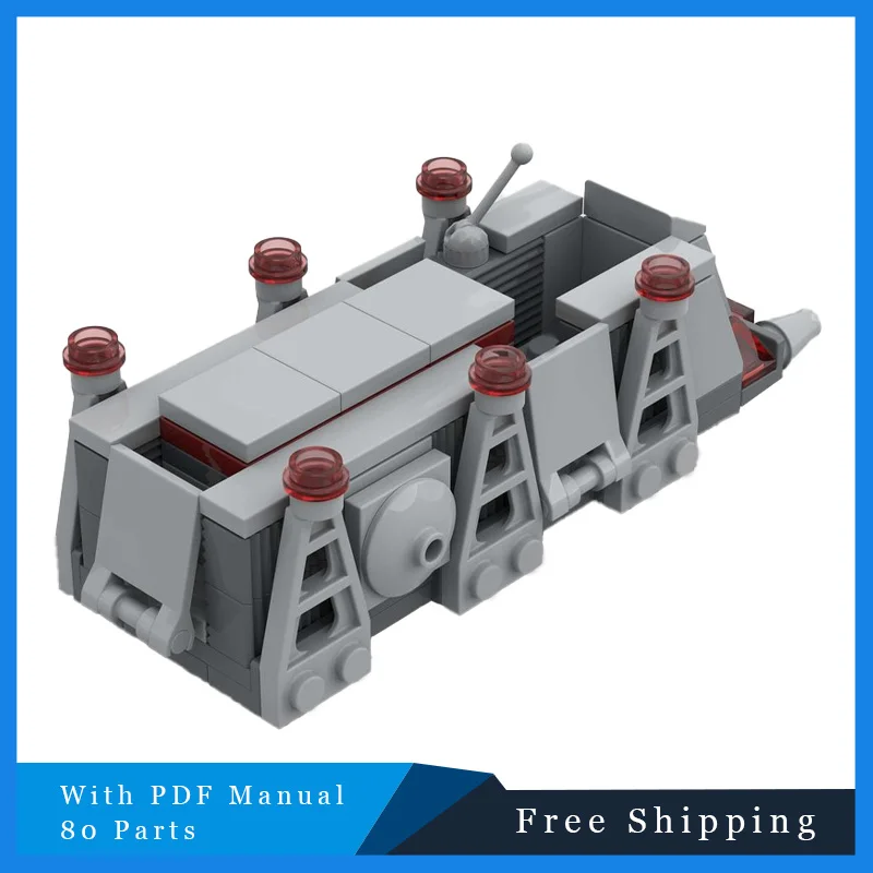 

Серия Star Battle, маленький серый подвесной автомобиль, креативные кирпичи, модель строительного блока, обучающая сборная игрушка, детский праздничный подарок