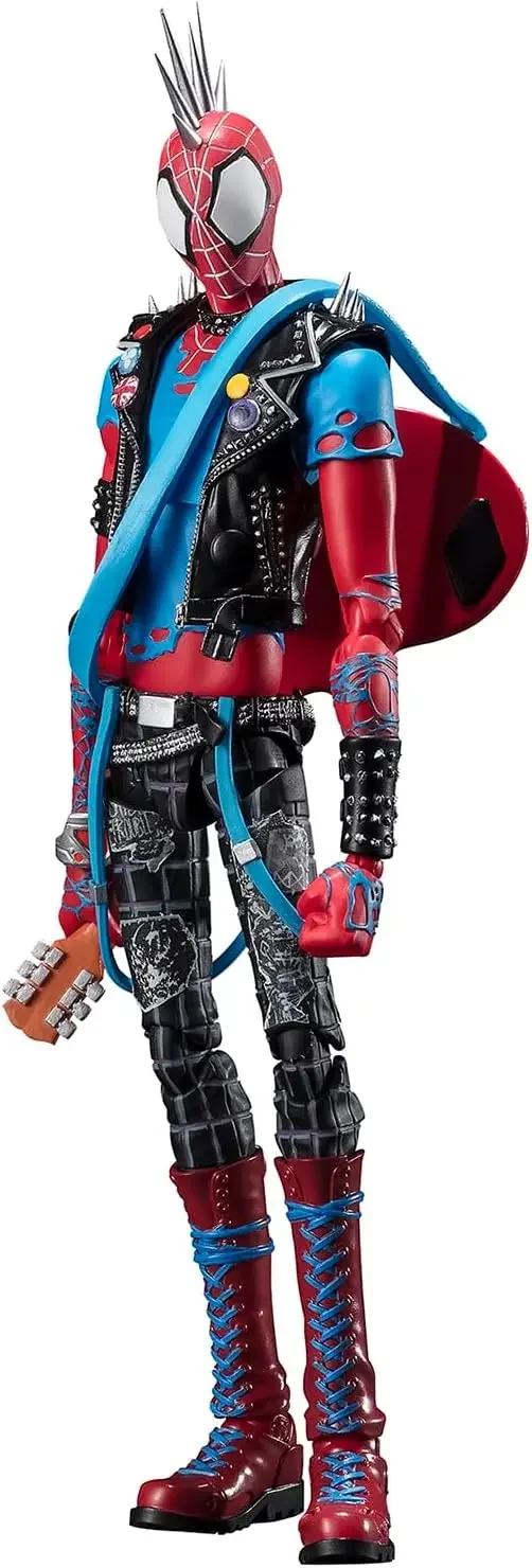 In Stock Bandai TAMASHII SHF SpiderMan Punk  Across the Spider-Verse S.H.Figuarts Action Figure Anime Model Toy Hobby Doll