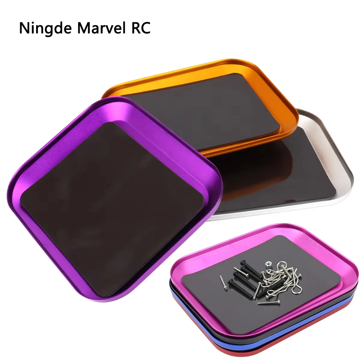 Mini Screw Mat MagneticTray Plate Aluminum Alloy Pad Bits Box For Car Boat Drone Rc Crawler Model Phone Repair Tools