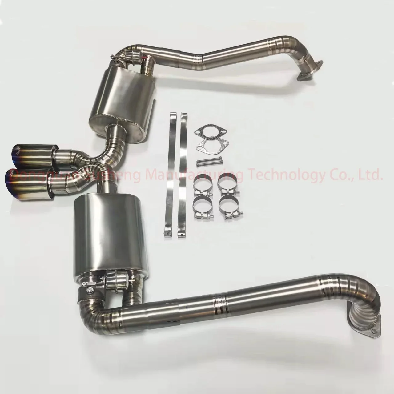 Exhaust system Titanium alloy exhaust pipe Cayman /Boxster 987.2 2.7/2.9/3.4 2008-12year electric valve exhaust