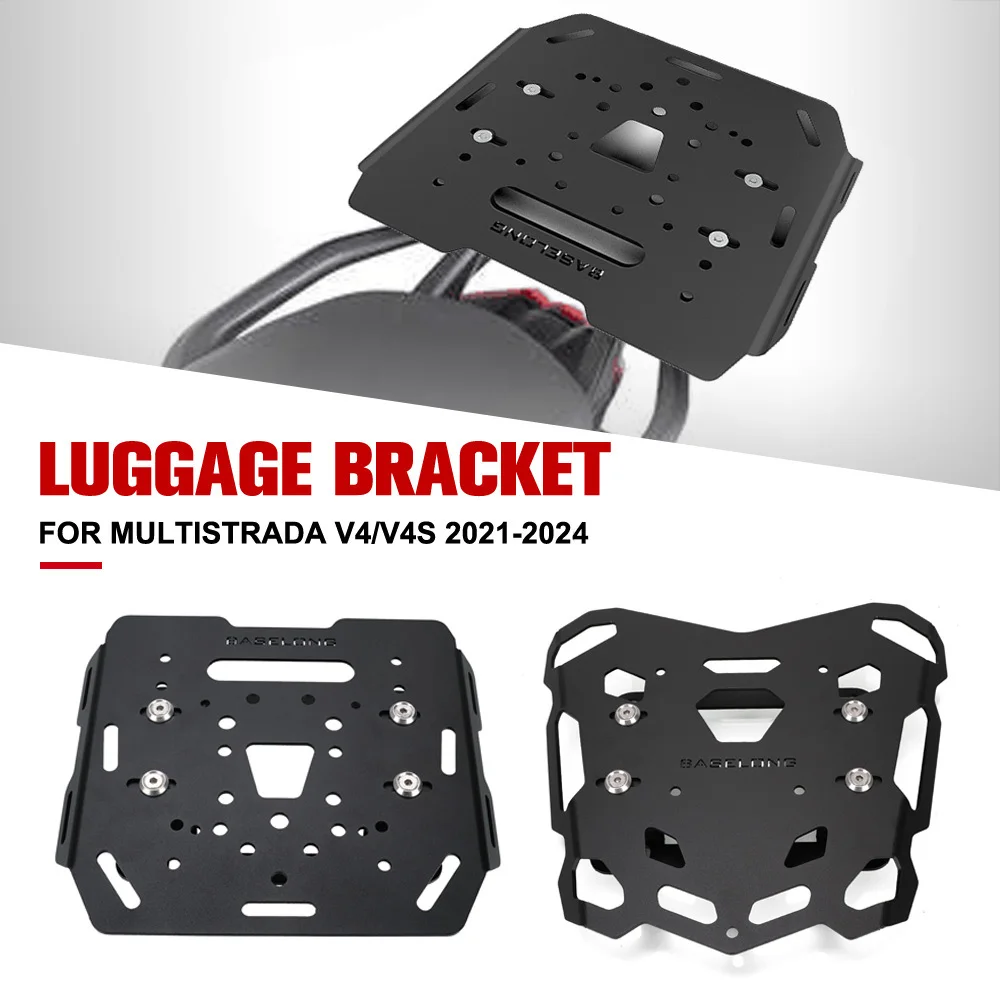 

Motorcycle FOR DUCATI MULTISTRADA V4/V4S 2021-2022-2023-2024-2025 Luggage Holder Bracket Rear Luggage Rack Top Case Mount Plate