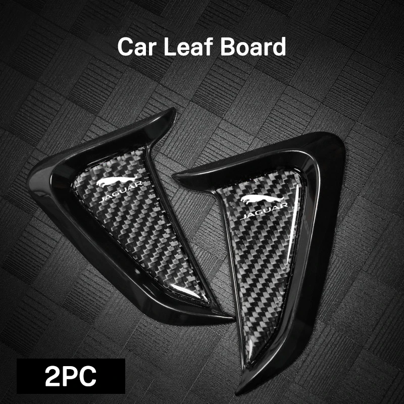 Carbon Fibre Car Side Fender Vent Cover Fender Air Vent Sticker for Jaguar XE XJ XF F-Pace X-Type S-Type F-Type XFR Accessories