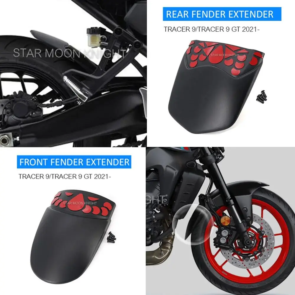 

Motorcycle Accessories Front Mudguard Fender Rear Extender Hugger Extension For Yamaha Tracer 9 GT Tracer9 2021 2022 -