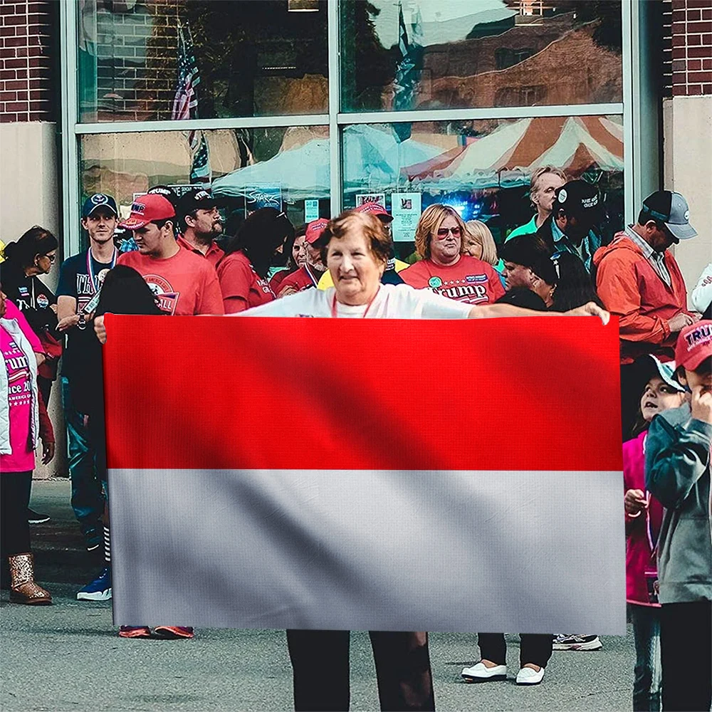 Directly Delivery 100% Polyester National Country Indonesia Flags