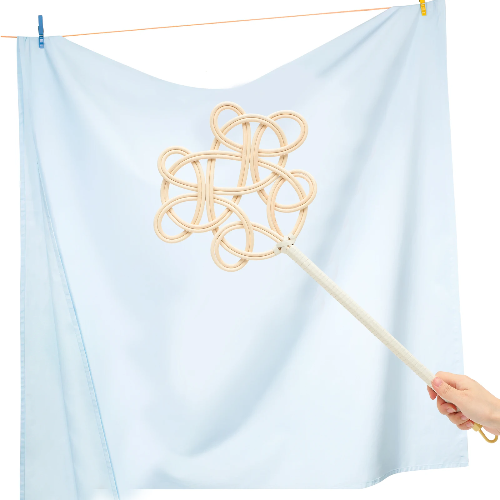 

Rattan Quilt Beater Long Handle Material Home Cleaning Tool Dust Remover Carpet Beater For Quilts Blankets Cushions