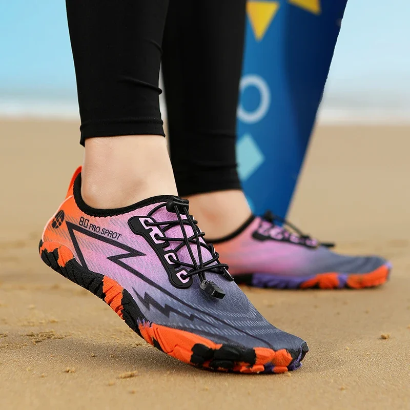 

Spring Aqua Shoes For Men Barefoot Water Shoes Anti-Slip Quick-Drying Outdoor Beach Upstream Wading Swimming Shoe Sneakers Men