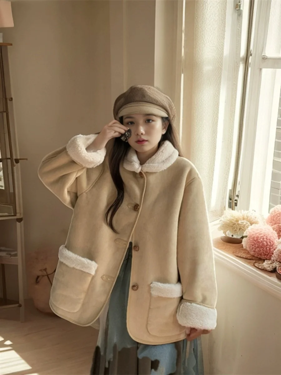 

Утепленная хлопковая куртка для женщин: повседневная зимняя верхняя одежда с высокой талией, модный дизайн в стиле «Маленький аромат»