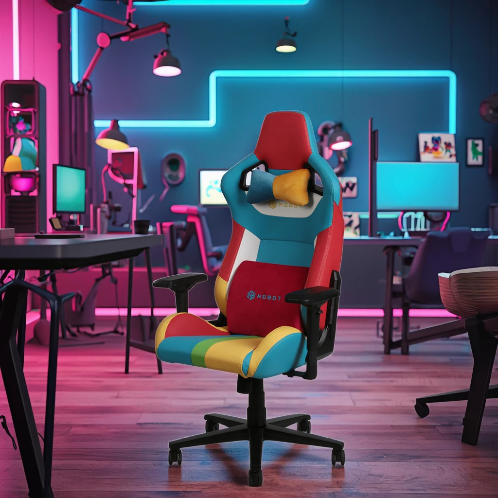 

Modern Ergonomic 4D PC Gaming Chair Colorful Racing Design Swivel Leather Office Chair Reclining Lounge Comfortable Leather Seat