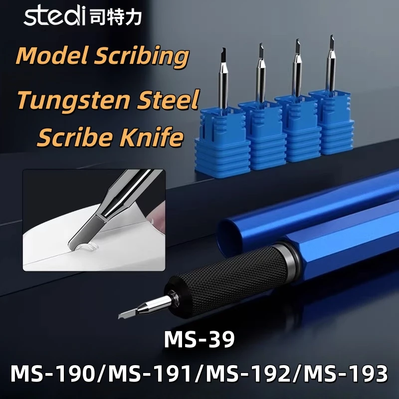 Stedi MS-190 Precision Eagle-Beak Hook Knife 0.125-0.30mm Smooth Scribing Edges Hand Tool for Gundam Model Trimming And Carving