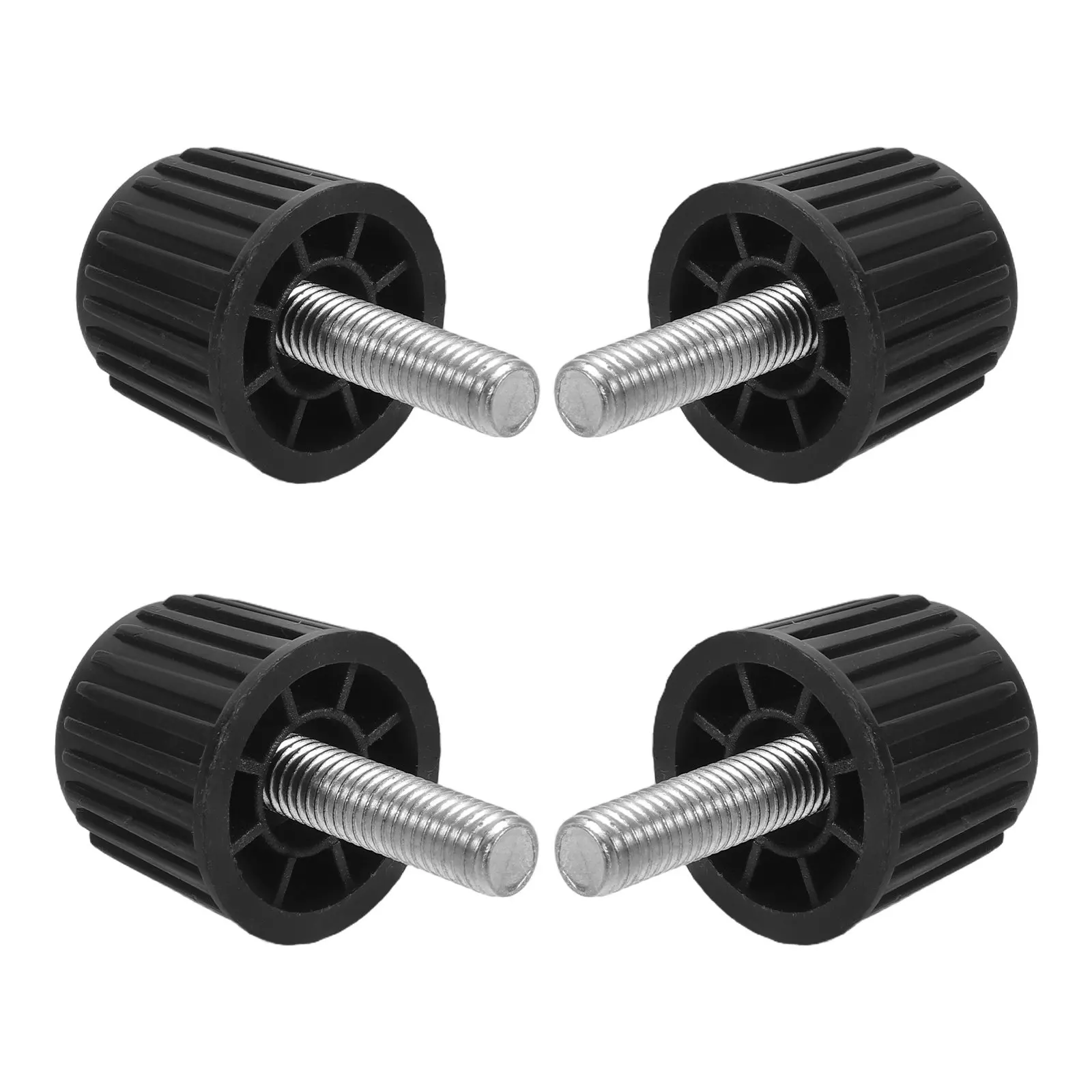 4pcs Fridge Leveling Feet M8x22mm Threaded Leveler Furniture Feet Riser Screw-in Levelers For Table Cabinet Chair Leg Adjustment