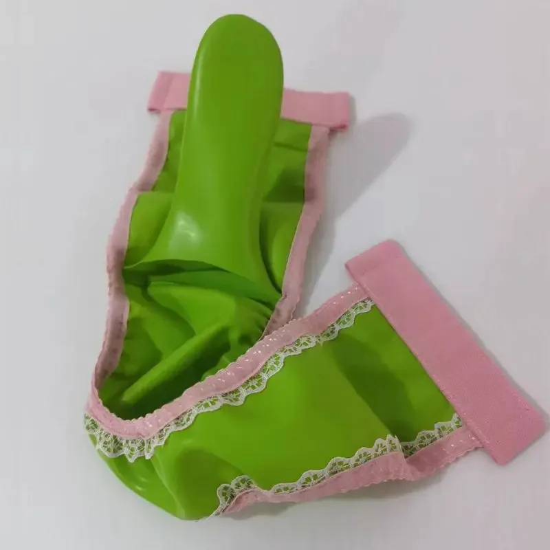 Slip a T semitrasparenti in lattice da uomo Spettacolo dal vivo Costumi di danza Festa privata Festa FKK