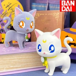 In magazzino Genuine Bandai Anime Figure Sailor Moon Doll Luna Timmis Diana Cat Model piccola statua Kawaii Cute Collection Decoration