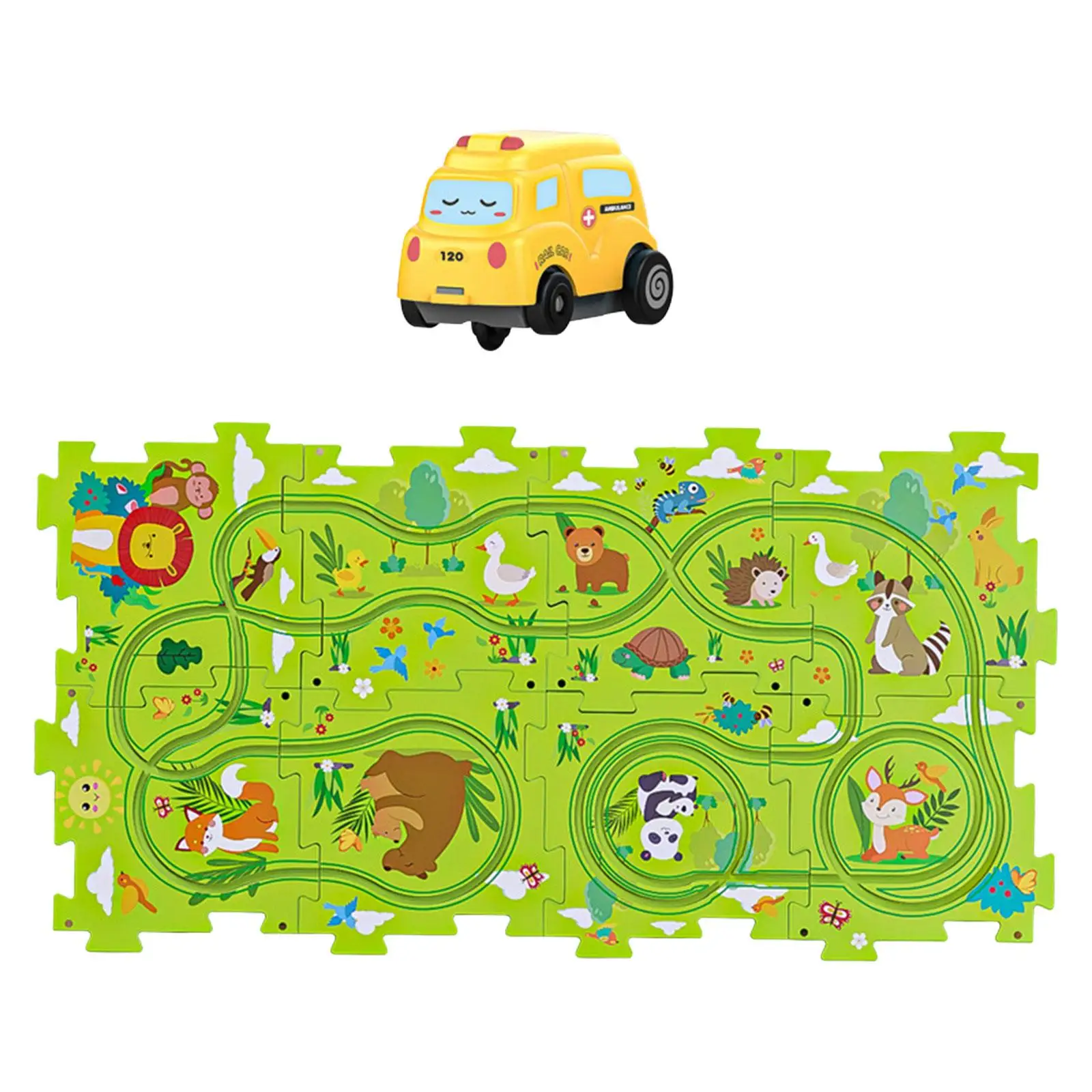 Slot Rail Toys for Kids Set di piste Puzzle Montessori multiuso per bambini piccoli