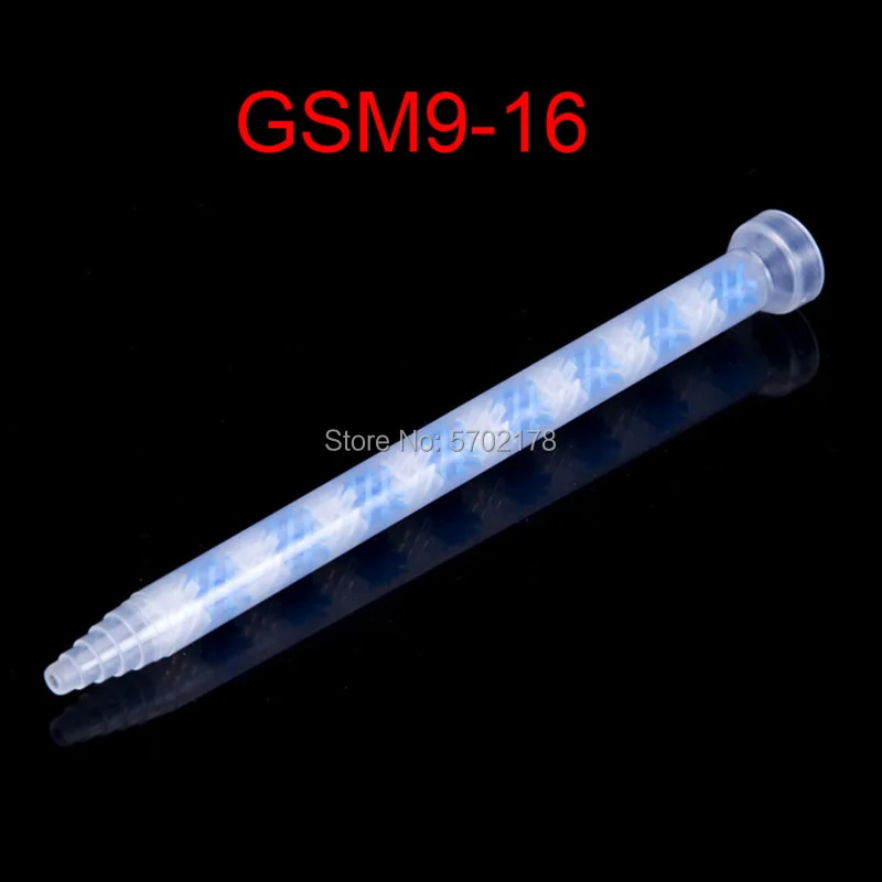 

10Pcs GSM9-16 Round Mouth AB Static Mixing Tube AB Mixing Tube Spiral Tube Mixing Nozzle AB Dispensing Head